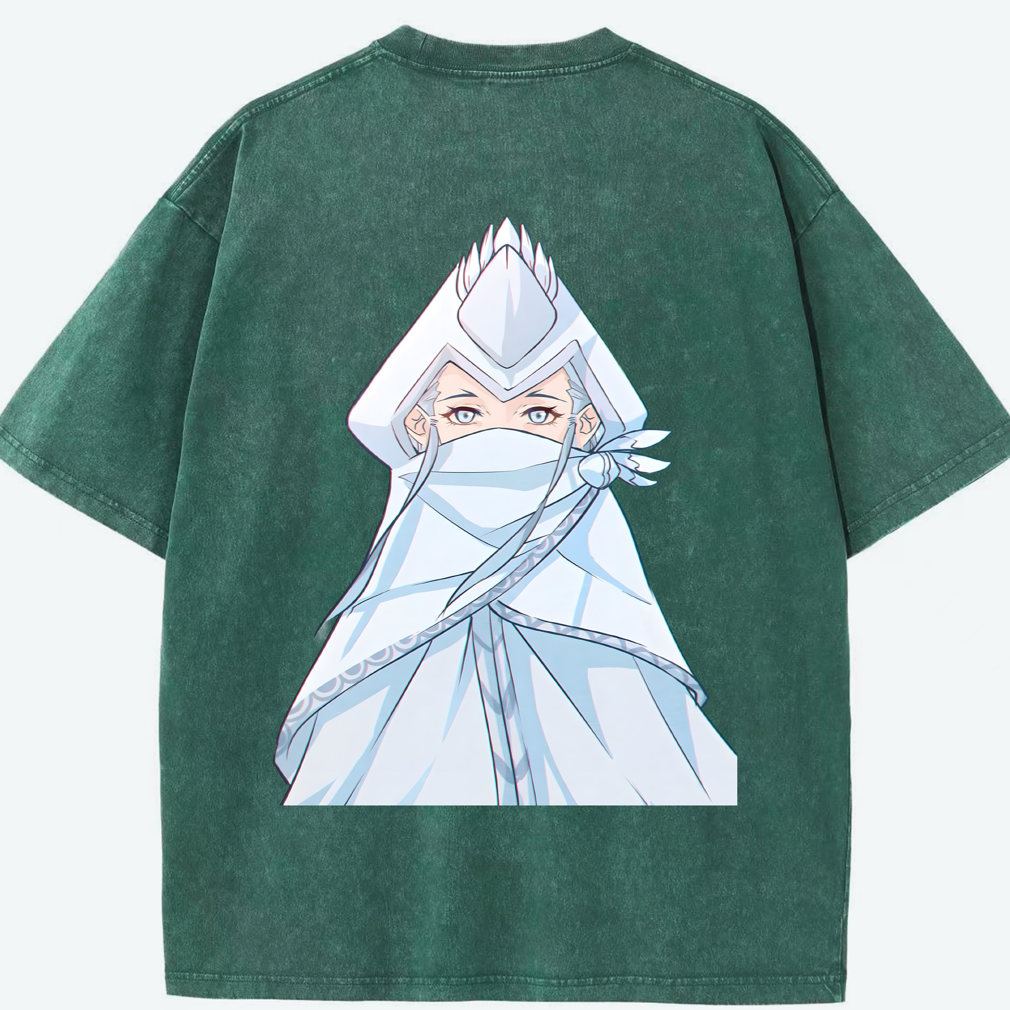 （画像用） Ne Zha 2 ナタ 魔童の大暴れ 綿100% ヴィンテージ風 半袖Tシャツ（背面プリント）